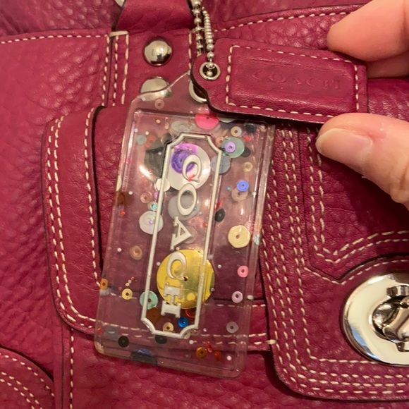 COACH HAMPTONS DOME BARBIE PINK LEATHER HANDBAG PURSE BAG K0993-F13963 - Picture 13 of 17